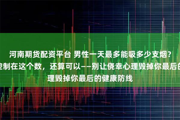 河南期货配资平台 男性一天最多能吸多少支烟?提醒:若控制在这个数,还算可以——别让侥幸心理毁掉你最后的健康防线